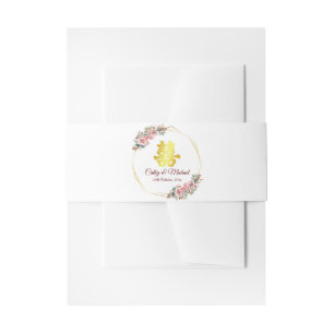 Bandeau De Faire-part Mariage chinois double bonheur fleur couronne