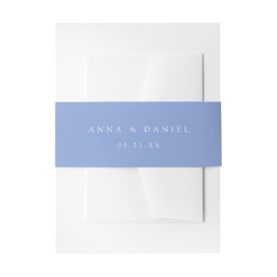 Bandeau De Faire-part Mariage coordonné au bleu pervenche