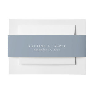 Bandeau De Faire-part Mariage couleur bleu foncé