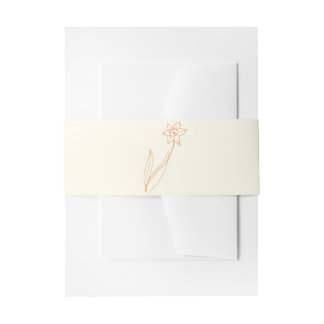 Bandeau De Faire-part Mariage Daffodil Belly Band