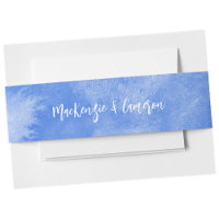 Mariage d'aquarelle bleu Santorini