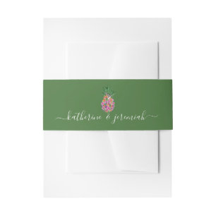 Bandeau De Faire-part Mariage d'aquarelle d'été de l'ananas floral