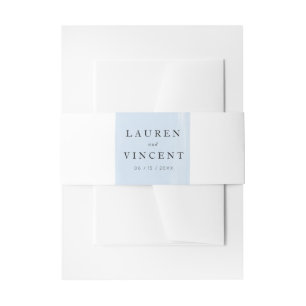 Bandeau De Faire-part Mariage d'aquarelle simple Bellyband