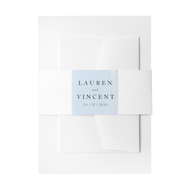 Bandeau De Faire-part Mariage d'aquarelle simple Bellyband (Devant example)
