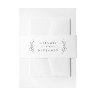 Bandeau De Faire-part Mariage de couronne botanique d'élégance simple