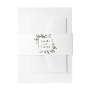 Bandeau De Faire-part Mariage de feuillage vert Eucalyptus