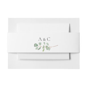 Bandeau De Faire-part Mariage de la branche Eucalyptus