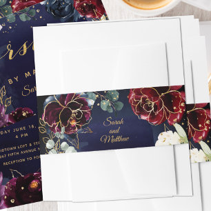 Bandeau De Faire-part Mariage de la marine de Bourgogne II