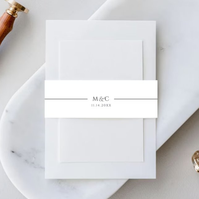 Bandeau De Faire-part Mariage De L'Invitation Bande Belly (Créateur téléchargé)