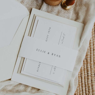 Bandeau De Faire-part Mariage De L'Invitation Bande Belly