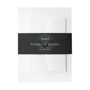 Bandeau De Faire-part Mariage de monogramme jusqu'à la mort
