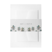 Mariage de plage de palmiers tropicaux
