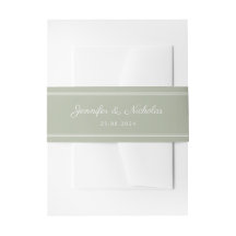 Mariage de script élégant Sage Green