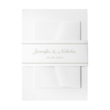 Mariage de script élégant Sage Green