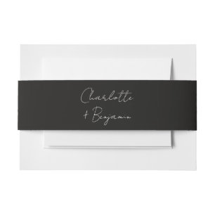 Bandeau De Faire-part Mariage de script moderne et minimaliste