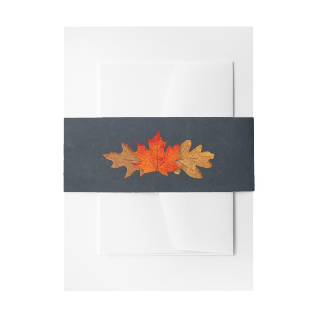 Bandeau De Faire-part Mariage de tableau de bord de l'automne (Devant example)