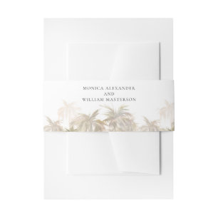Bandeau De Faire-part Mariage de typographie des arbres tropicaux modern