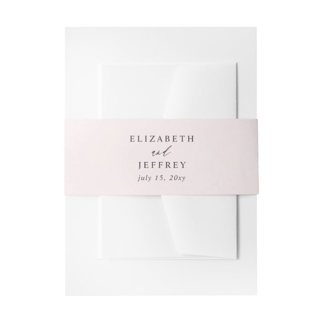 Bandeau De Faire-part Mariage de vidage monographique (Devant example)