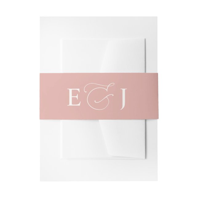 Bandeau De Faire-part Mariage de vidage monographique (Devant example)