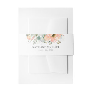 Bandeau De Faire-part Mariage des fleurs de pêche
