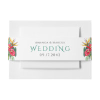 Mariage des oasis de fleurs tropicales