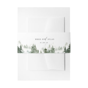 Bandeau De Faire-part Mariage des pins sauvages
