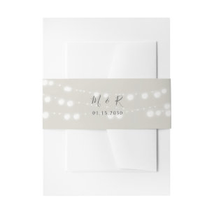 Bandeau De Faire-part Mariage des voyants de chaîne