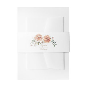 Bandeau De Faire-part Mariage élégant de Boho de fleur ene ivoire crème