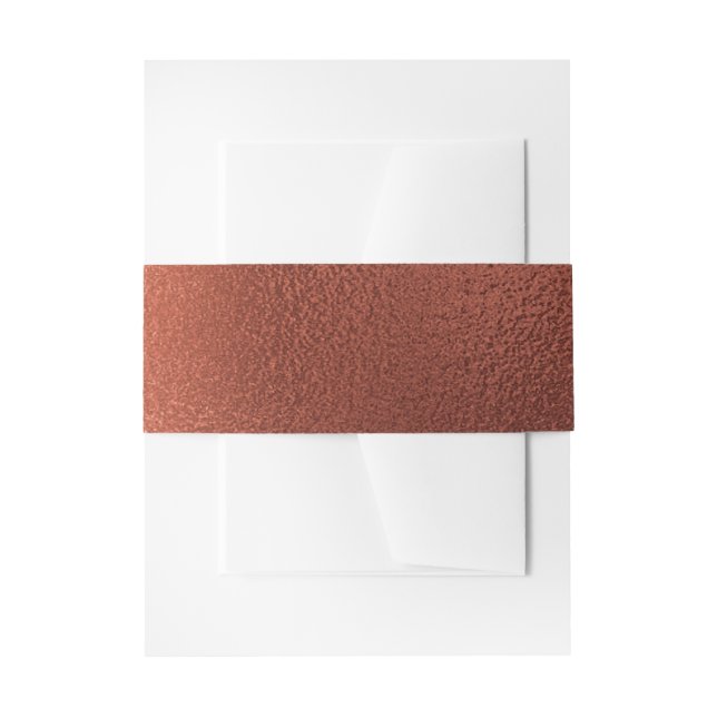 Bandeau De Faire-part Mariage élégant en cuivre moderne (Devant example)