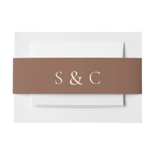 Bandeau De Faire-part Mariage élégant Monogrammé