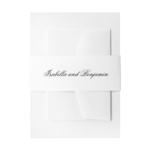 Bandeau De Faire-part Mariage élégant traditionnel noir et blanc