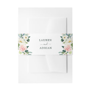 Bandeau De Faire-part Mariage en fleur rose