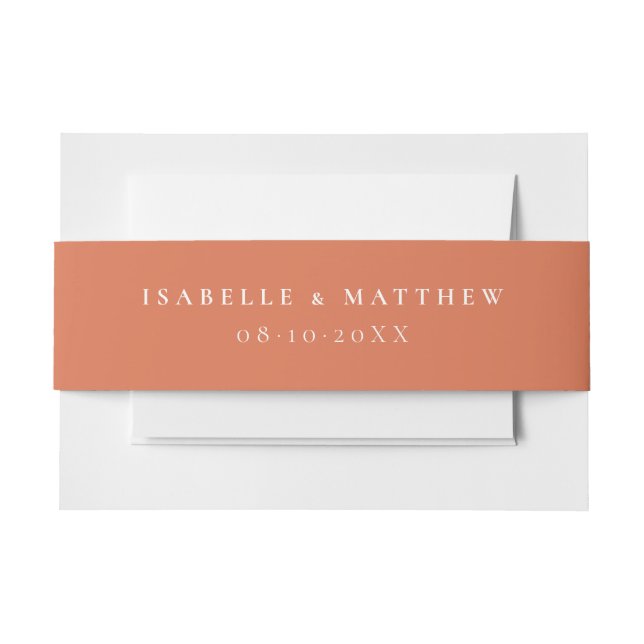 Bandeau De Faire-part Mariage en terre cuite (Devant Example)