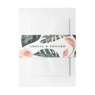 Bandeau De Faire-part Mariage feuillage feuille verte sauge terre cuite