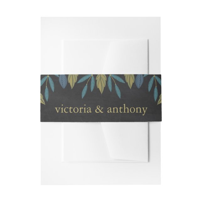 Bandeau De Faire-part Mariage feuille de tableau noir (Devant example)