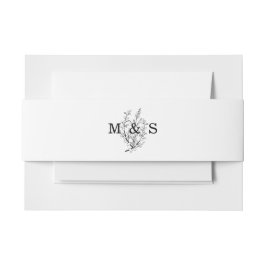 Bandeau De Faire-part Mariage fleur sauvage
