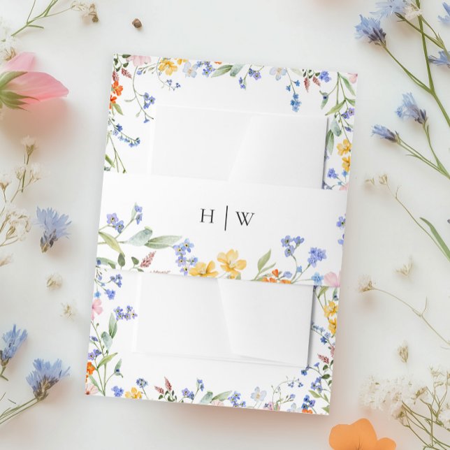 Bandeau De Faire-part Mariage fleur sauvage (Créateur téléchargé)