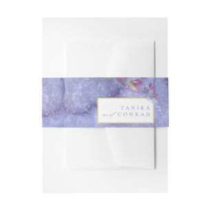 Bandeau De Faire-part Mariage fleur sauvage Aquarelle Texture Peri ID954