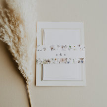 Mariage Fleur sauvage Boho Watercolor