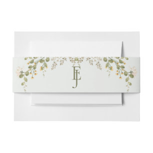 Bandeau De Faire-part Mariage Fleur sauvage écologique