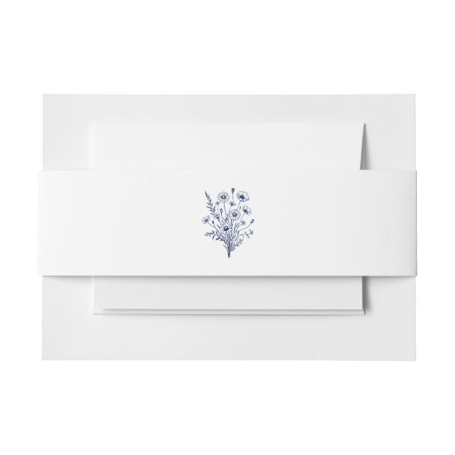 Bandeau De Faire-part Mariage fleur sauvage Elegance (Devant Example)