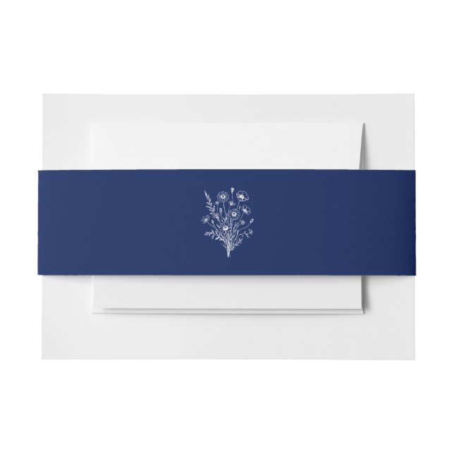 Bandeau De Faire-part Mariage fleur sauvage Elegance (Devant Example)
