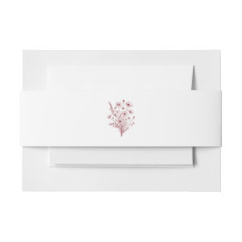 Bandeau De Faire-part Mariage fleur sauvage Elegance