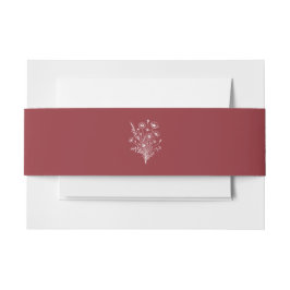 Bandeau De Faire-part Mariage fleur sauvage Elegance