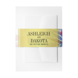 Bandeau De Faire-part Mariage | Fleurs d'aquarelle tropicale
