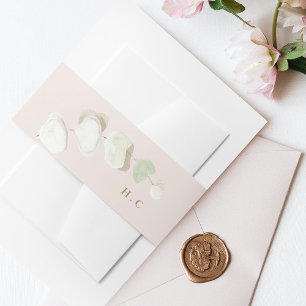 Bandeau De Faire-part Mariage floral de la jungle tropicale de l'herbe r