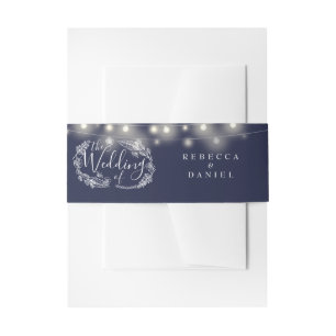 Bandeau De Faire-part Mariage floral de la Marine