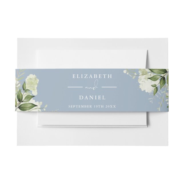 Bandeau De Faire-part Mariage floral Dusty (Devant Example)