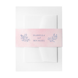 Bandeau De Faire-part Mariage floral rustique marine