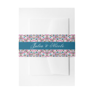 Bandeau De Faire-part Mariage géométrique en treillis marocain